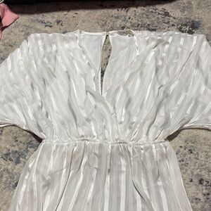 Charlotte Russe Flowy Ivory romper